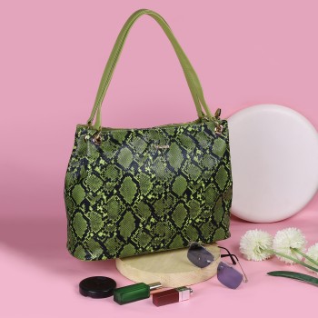 Walkway Women Green Shoulder Bag(SKU: 66-302-21-10)