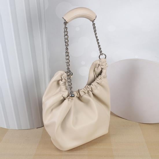 Women Beige Hobo Bag