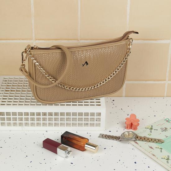 Women Beige Shoulder Bag