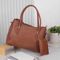 Women Tan Satchel Bag