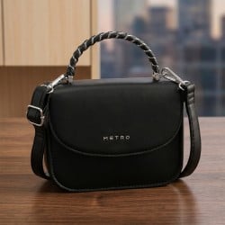 Women Black Satchel Bag