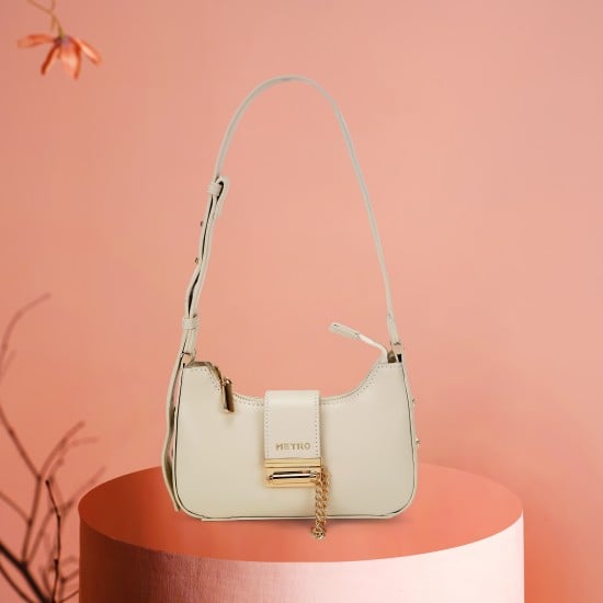 Women Off-white Shoulder Bag