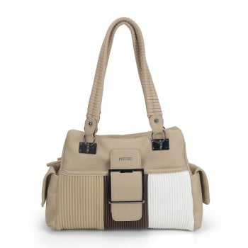 Metro Women Beige Shoulder Bag(SKU: 66-377-20-10)