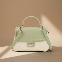 Women Green Satchel Bag