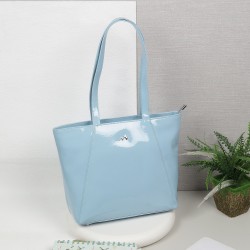 Women Light-blue Tote Bag