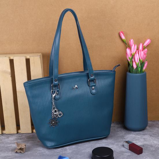 Women Blue Tote Bag