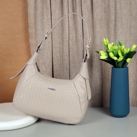 Women Beige Hobo Bag