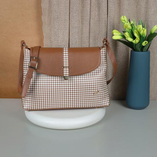 Women Tan Sling Bag