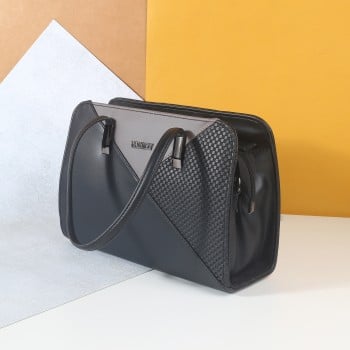 Walkway Women Black Satchel Bag(SKU: 66-464-11-10)