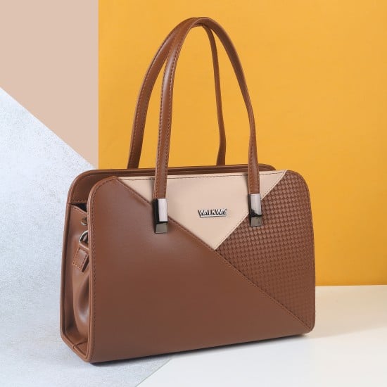 Women Tan Satchel Bag