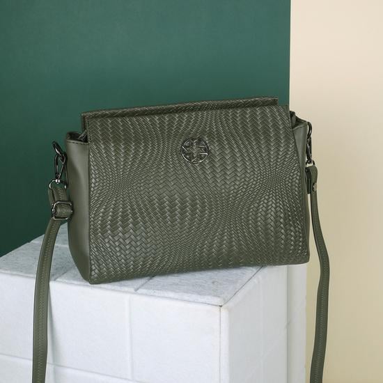 Women Green Sling Bag