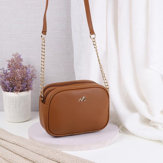 Women Tan Sling Bag