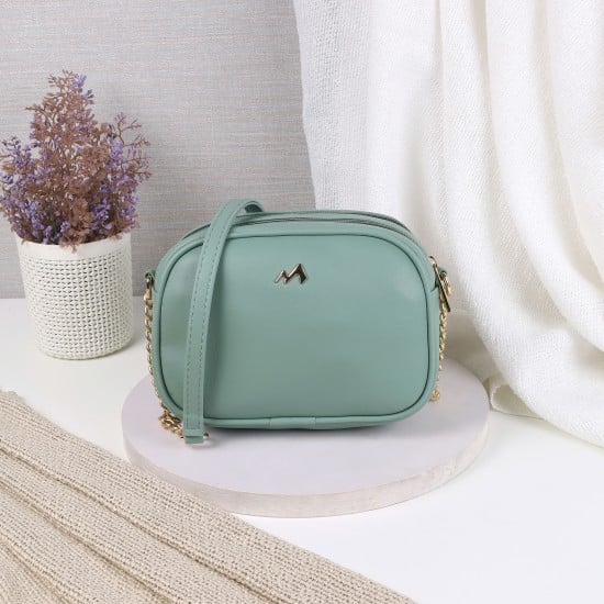 Women Light-green Sling Bag