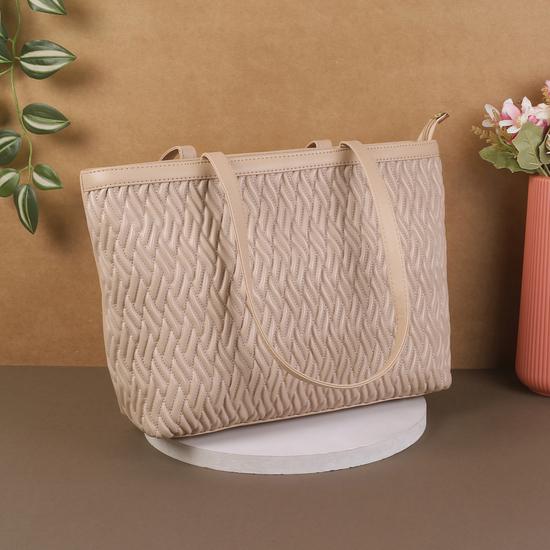 Women Beige Shoulder Bag