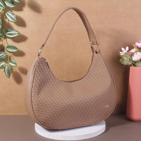 Women Beige Hobo Bag