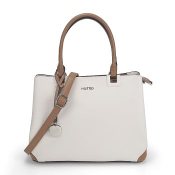 Metro Women Beige Satchel Bag(SKU: 66-617-20-10)