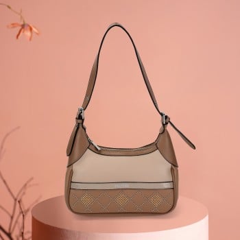 Metro Women Brown Shoulder Bag(SKU: 66-619-12-10)