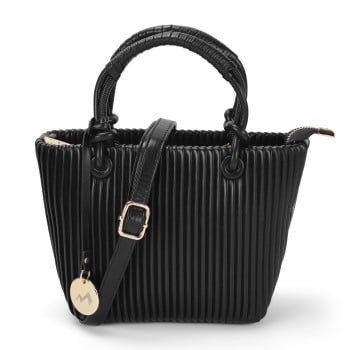 Metro Women Black Satchel Bag(SKU: 66-623-11-10)