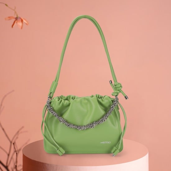 Women Green Sling Bag