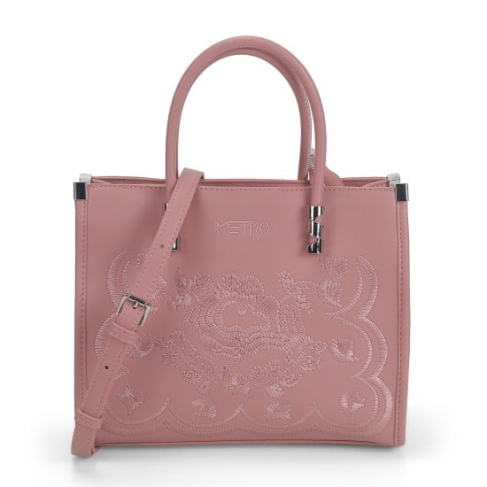 Women Pink Satchel Bag