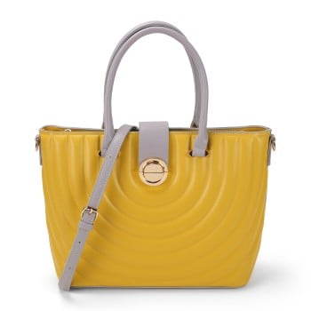 Metro Women Yellow Satchel Bag(SKU: 66-633-33-10)