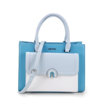 Metro Women Blue Satchel Bag(SKU: 66-634-45-10)