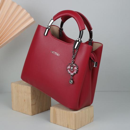 Women Red Satchel Bag