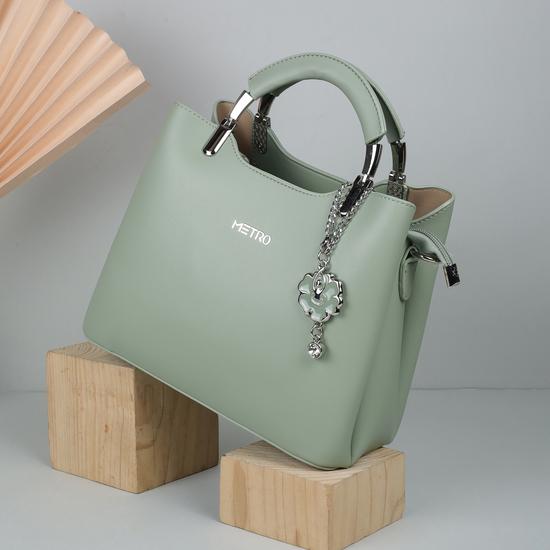 Women Light-green Satchel Bag