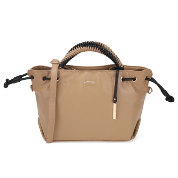 Metro Women Beige Satchel Bag(SKU: 66-642-20-10)