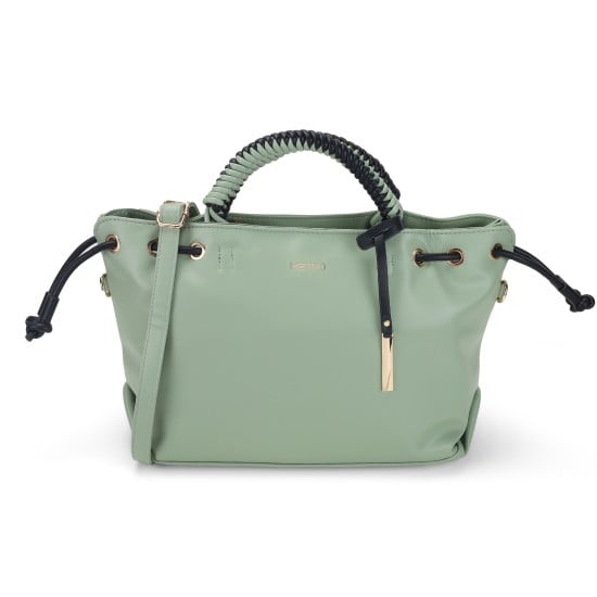 Women Green Satchel Bag