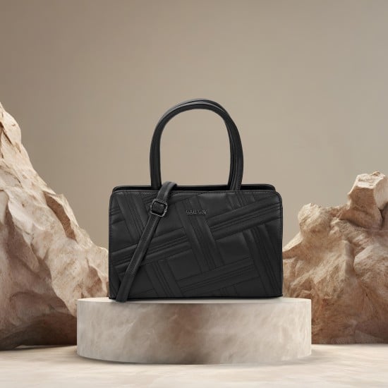 Women Black Satchel Bag