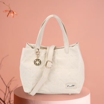 Metro Women Off-white Satchel Bag(SKU: 66-653-66-10)