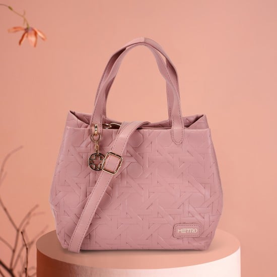 Women Pink Satchel Bag