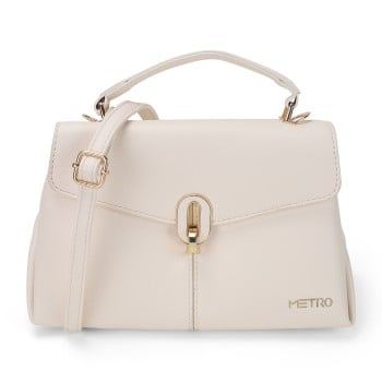 Metro Women Off-white Sling Bag(SKU: 66-654-66-10)