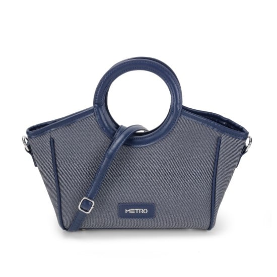 Women Blue-navy Satchel Bag