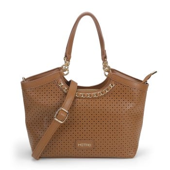 Metro Women Brown Satchel Bag(SKU: 66-661-12-10)