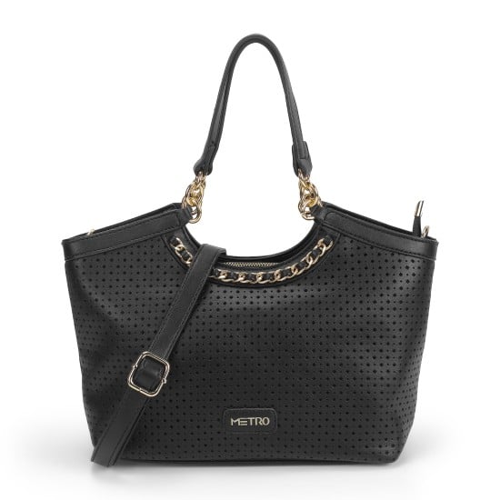 Women Black Satchel Bag