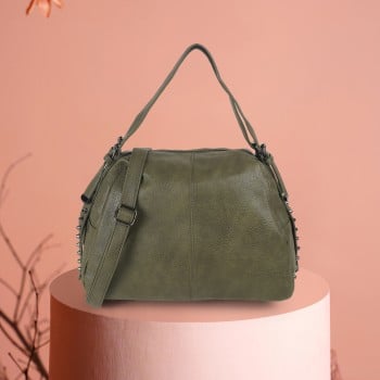 Metro Women Green Satchel Bag(SKU: 66-666-21-10)