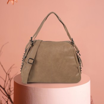 Metro Women Khaki Satchel Bag(SKU: 66-666-62-10)
