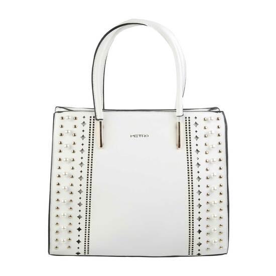 Women White Satchel Bag