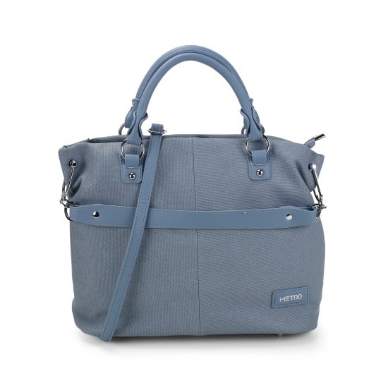 Women Blue Satchel Bag