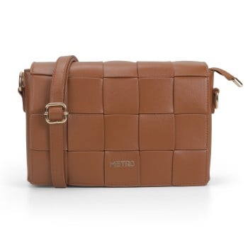 Metro Women Tan Sling Bag(SKU: 66-689-23-10)