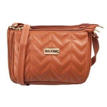 Walkway Women Tan Sling Bag(SKU: 66-7216-23-10)
