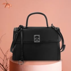 Women Black Satchel Bag