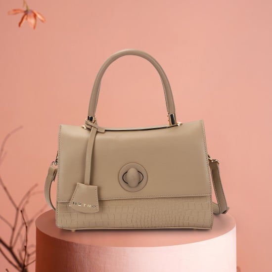 Women Khaki Satchel Bag