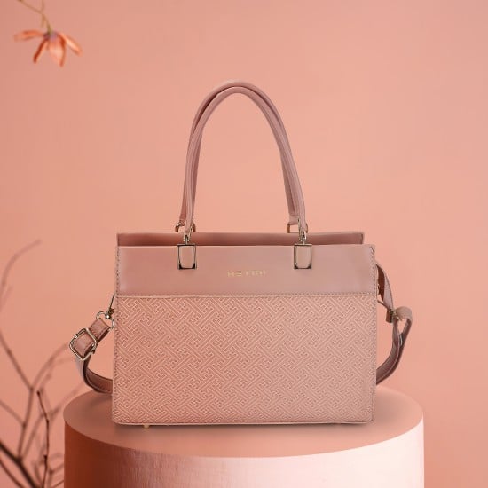 Women Pink Satchel Bag
