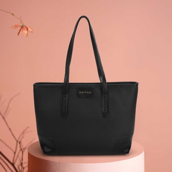 Women Black Tote Bag