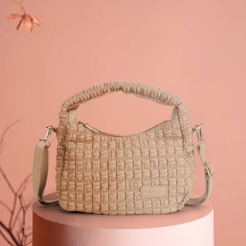 Metro Women Khaki Hobo Bag(SKU: 66-733-62-10)
