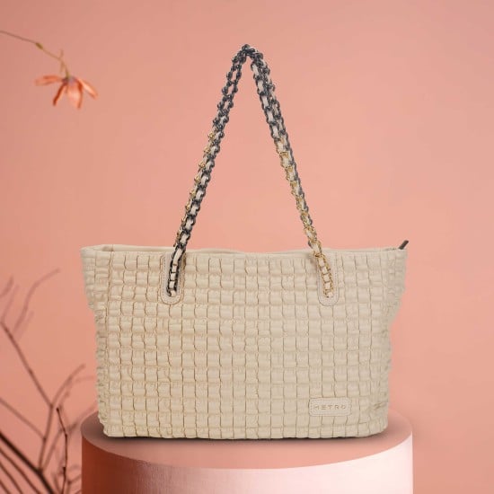 Women Off-white Shoulder Bag