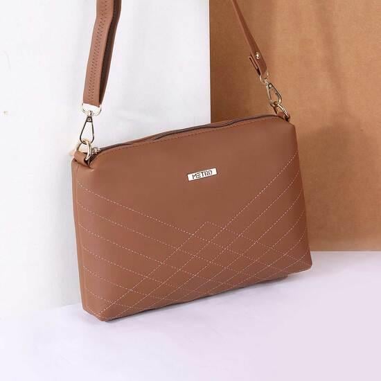 Women Brown Sling Bag